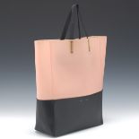 Celine PVC and Calfskin Leather Cabas Tote