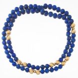 Ladies' Gold and Lapis Lazuli Necklace
