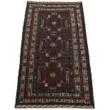 Very Fine Vintage Hand Knotted Balouch Carpet