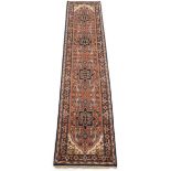 Fine Semi-Antique Hand Knotted Heriz Runner