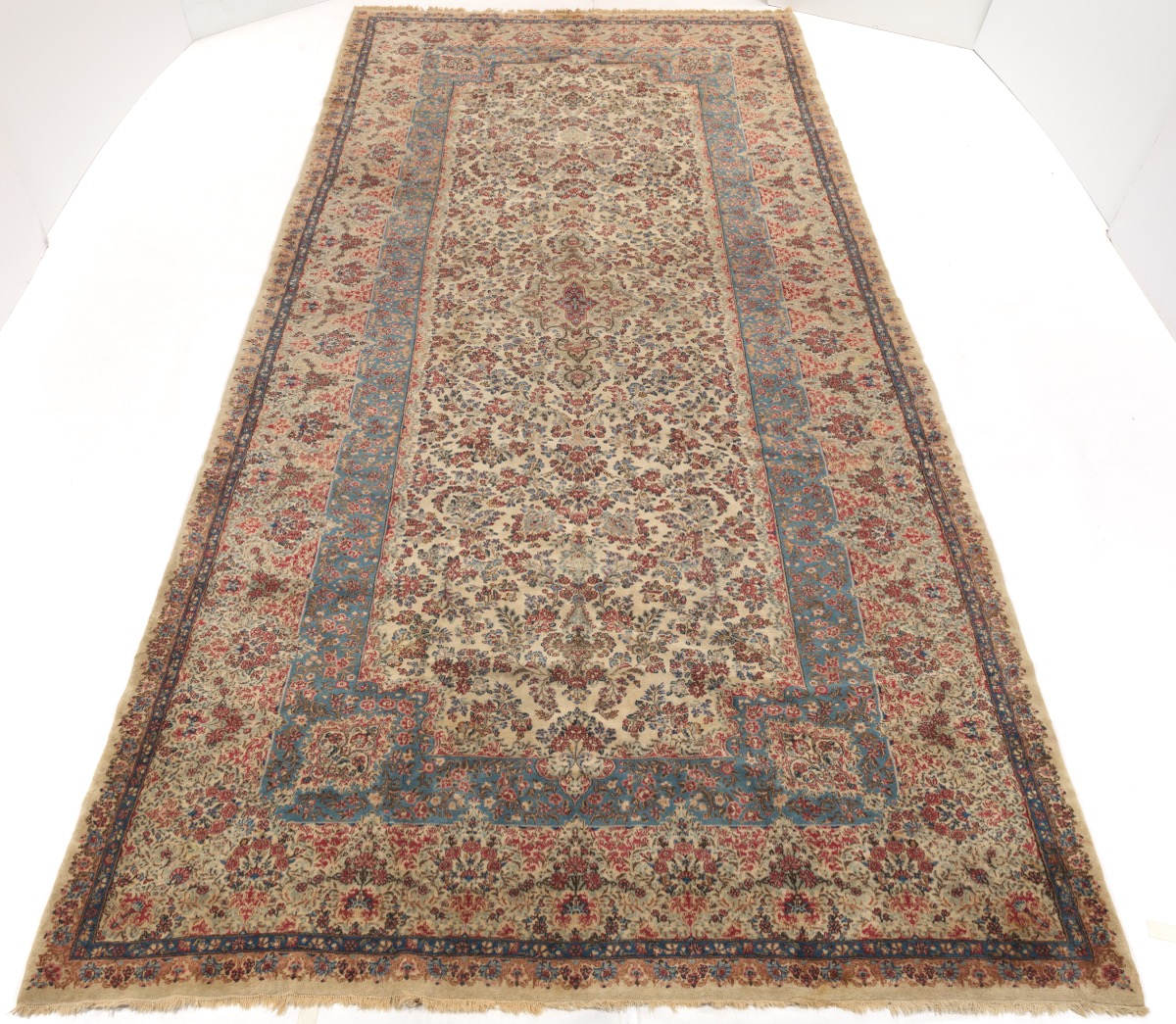 Very Fine Near Antique Hand Knotted Lavar Kerman Palace Size Carpet, ca. 1930's/40's