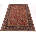 Vintage Fine Hand Knotted Tabriz Carpet