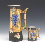 T&V Limoges France Porcelain Tall Wine Ewer and Tankard, ca. 1892-1907