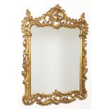 Chippendale Style Large Carved Gilt Mirror