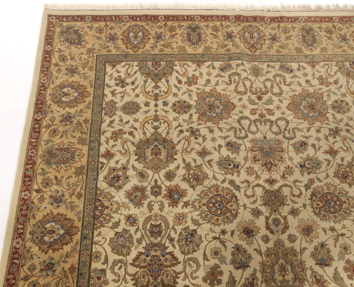 Very Fine Semi Antique Hand Knotted Mahal Carpet - Image 4 of 5