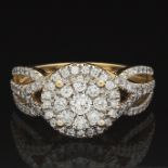 Ladies' Gold and Diamond Cocktail Ring