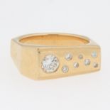 Gentlemen's Gold and Diamond "Constellation" Ring