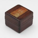 Box with Inset Jade Lid