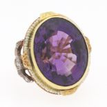 Impressive Gold and Amethyst Ring