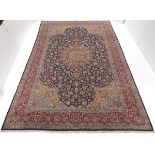 Very Fine Semi Antique Hand Knotted Signed Lavar Kerman Carpet