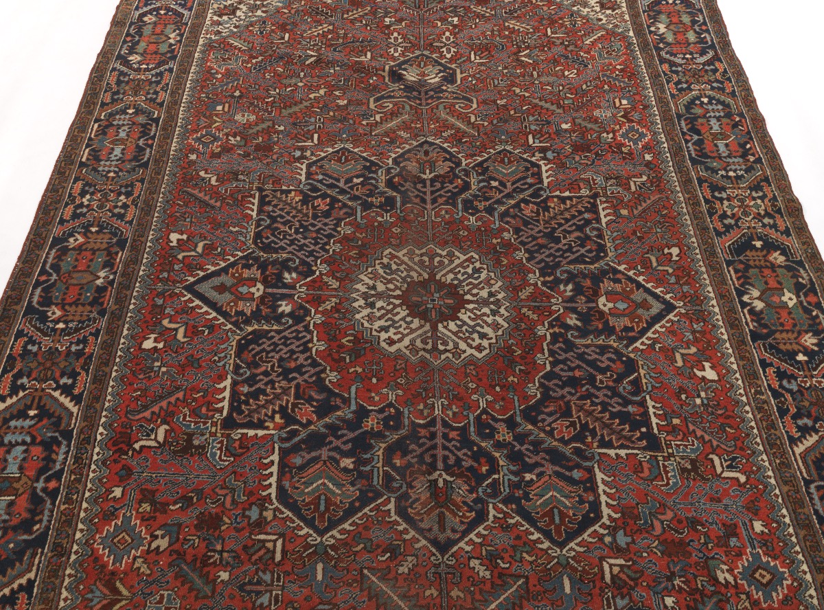 Very Fine Antique Hand Knotted Heriz Carpet, ca. 1930's - Image 3 of 6