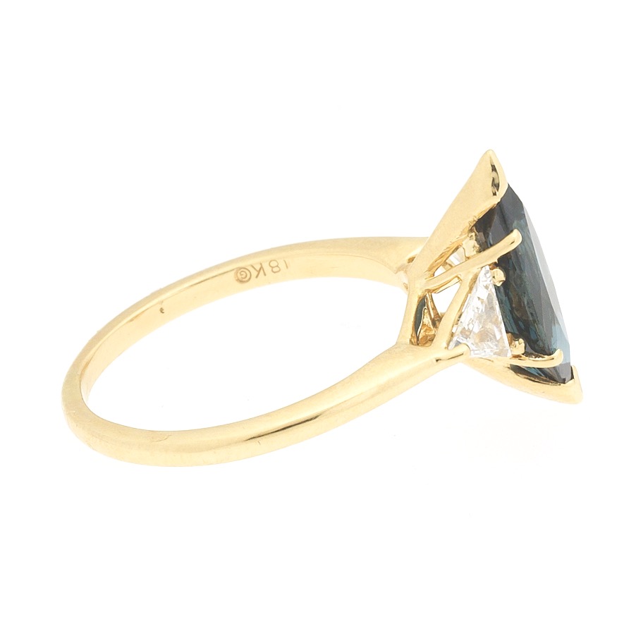 Ladies' Gold, Blue Sapphire and Diamond Ring - Image 5 of 6
