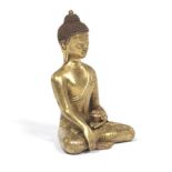 Tibetan Gilt Bronze Shakyamuni Buddha