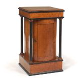 Biedermeier Style Small Burlwood Commode/Occasional Table/ Bar