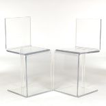 Pair of Lucite Chairs