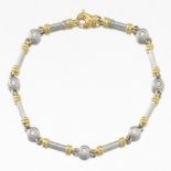 Kay Platinum, Gold and Diamond Bracelet