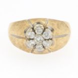 Gentleman's Diamond Cluster Ring