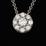 Ladies' Diamond Cluster Pendant