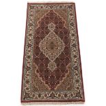 Very Fine Hand Knotted Tabriz Silk and Wool Carpet