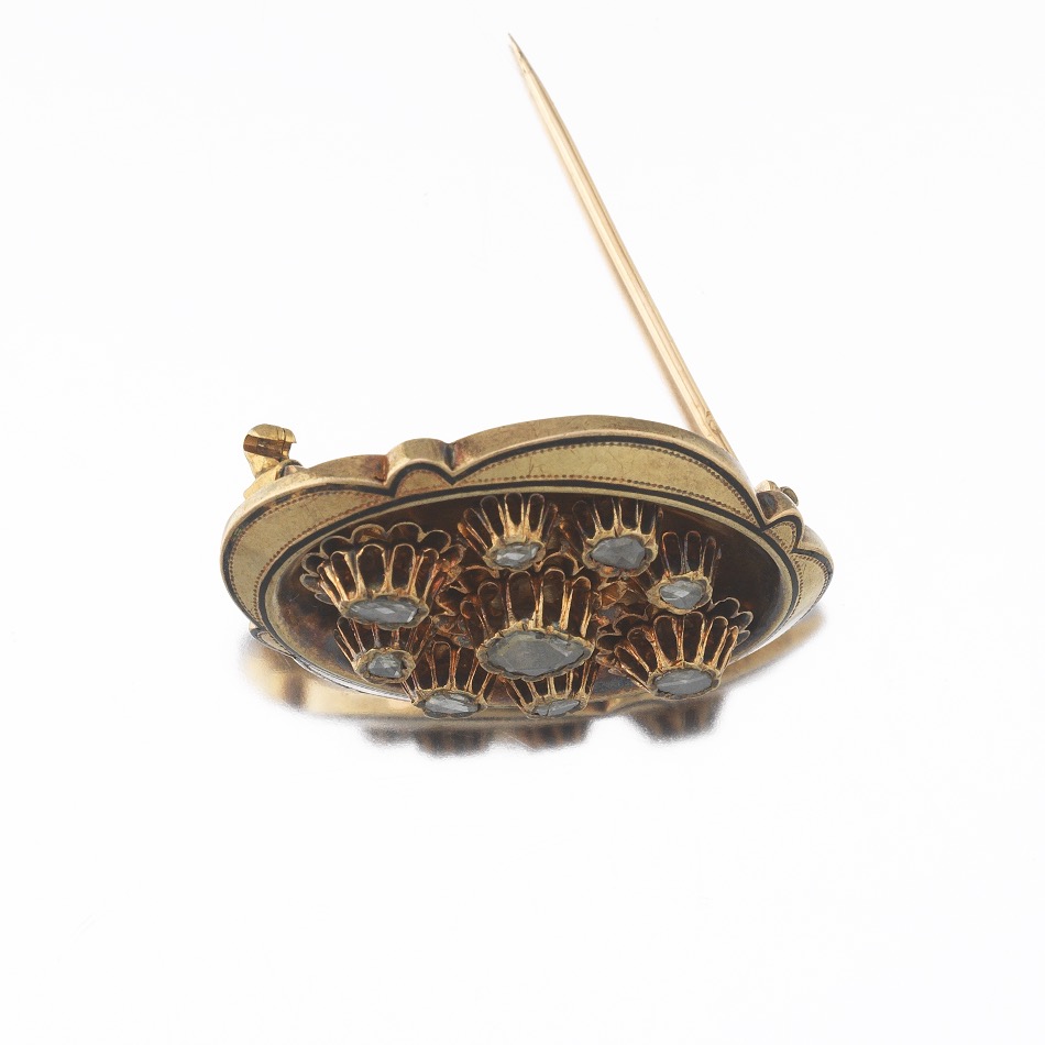 Victorian Gold and Rose Cut Diamond Brooch - Image 4 of 6