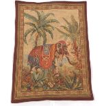 Extremely Fine Hand Knotted French "L'Elephant" Wall Hanging Tapestry