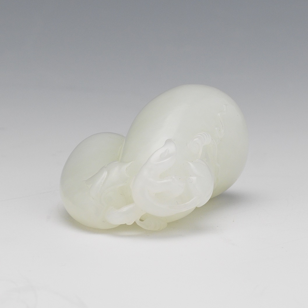 Finely Carved Jade Squashes - Image 6 of 7
