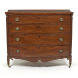 Federal Style Bow Front Chest of Drawers