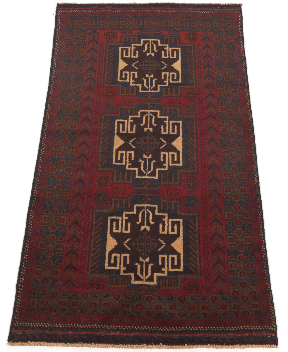 Fine Semi-Antique Hand Knotted Balouch Carpet