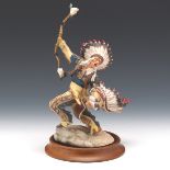 Vintage Native American Porcelain Sculpture by Robert F. Murphy, "Cheyenne Chief"