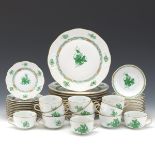 Herend "Chinese Bouquet Apponyi Green" Dinner and Tea Set