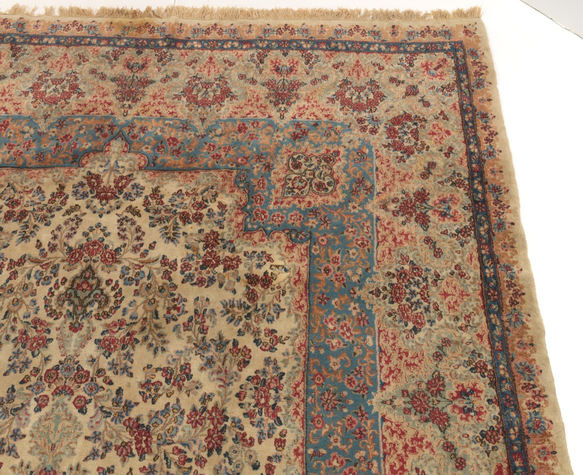 Very Fine Near Antique Hand Knotted Lavar Kerman Palace Size Carpet, ca. 1930's/40's - Image 7 of 9