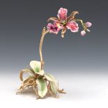 Jay Strongwater Bejewelled and Enamelled Orchid, Retailed by Louis Anthony Jewelers