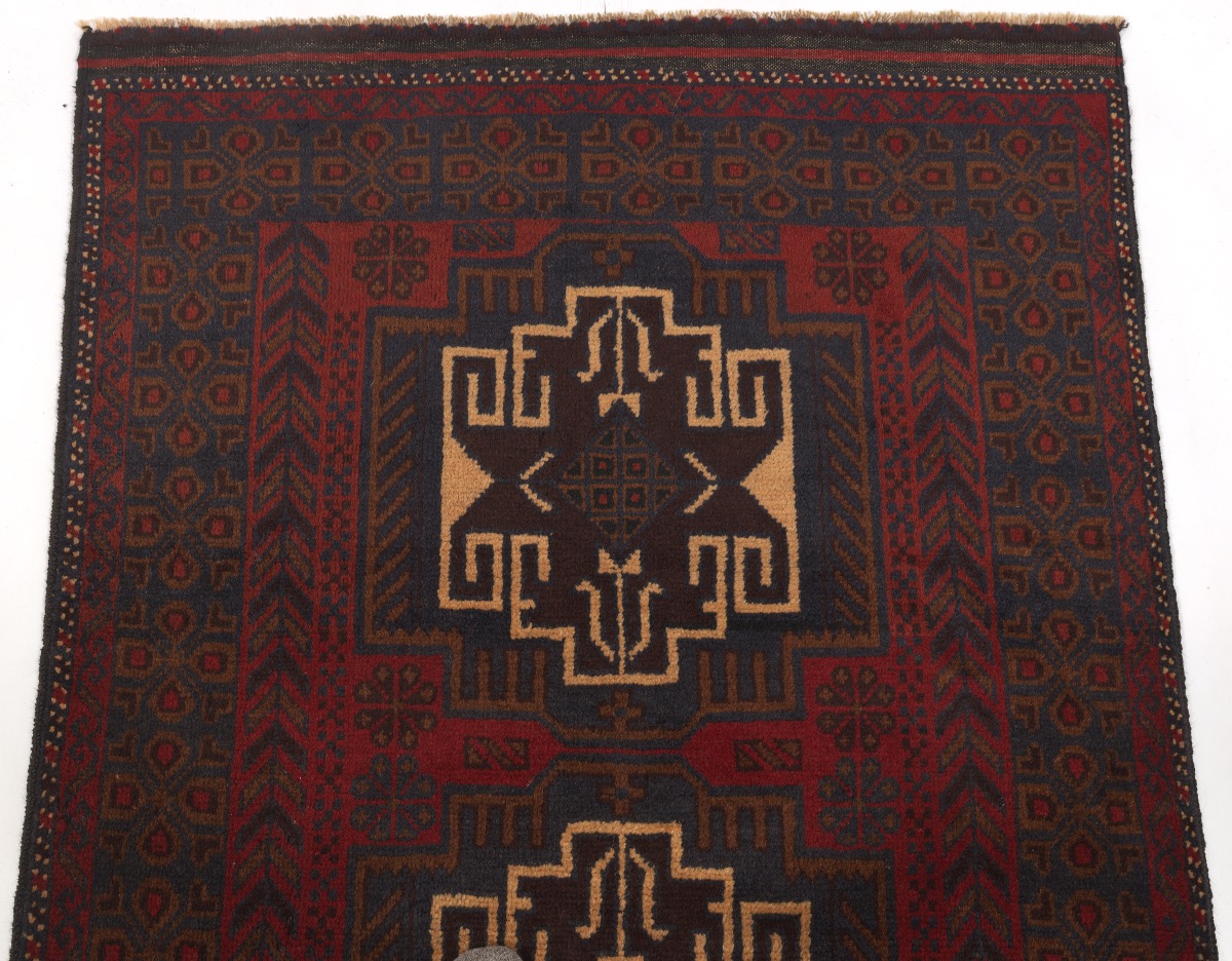 Fine Semi-Antique Hand Knotted Balouch Carpet - Image 3 of 4