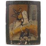 Russian Icon of St. George Slaying a Dragon, ca. Late 19th Century