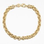 Ladies' Italian Gold Rolo Link Bracelet