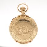 Hampden 18 Size Hunter Case Gold Filled Pocket Watch, Springfield, Mass., ca. 1884