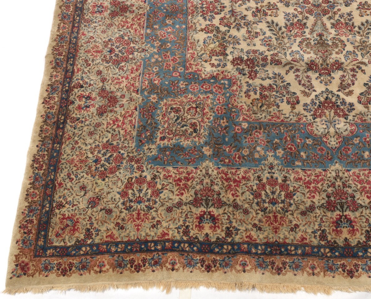 Very Fine Near Antique Hand Knotted Lavar Kerman Palace Size Carpet, ca. 1930's/40's - Image 3 of 9