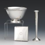 A Group of Four Sterling Silver Items, Including S. Kirk, Cartier and Potter & Mellen