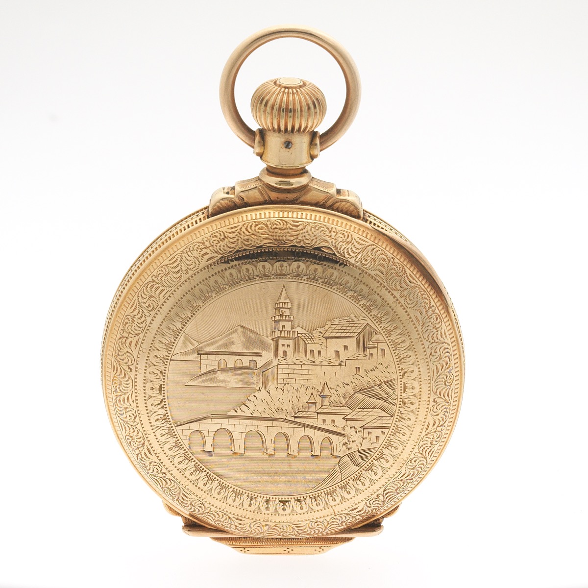 Hampden 18 Size Hunter Case Gold Filled Pocket Watch, Springfield, Mass., ca. 1884 - Image 8 of 8