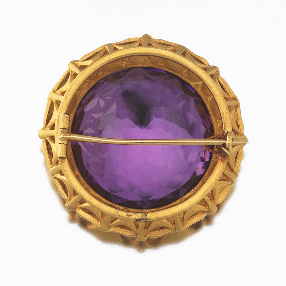 Arts and Crafts Gold and Amethyst Brooch, ca. 1910 - Image 7 of 7