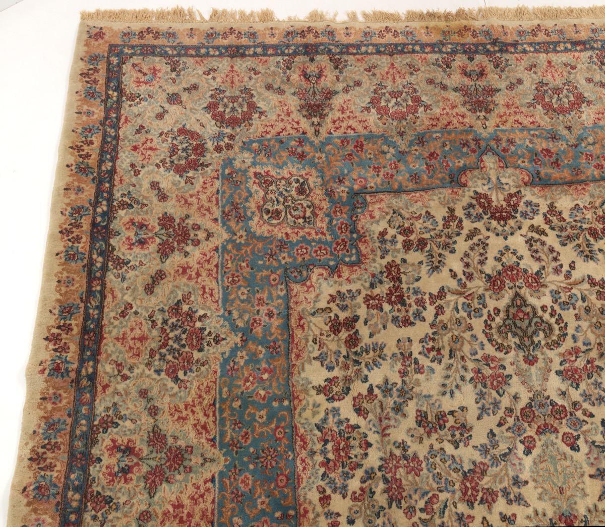 Very Fine Near Antique Hand Knotted Lavar Kerman Palace Size Carpet, ca. 1930's/40's - Image 8 of 9