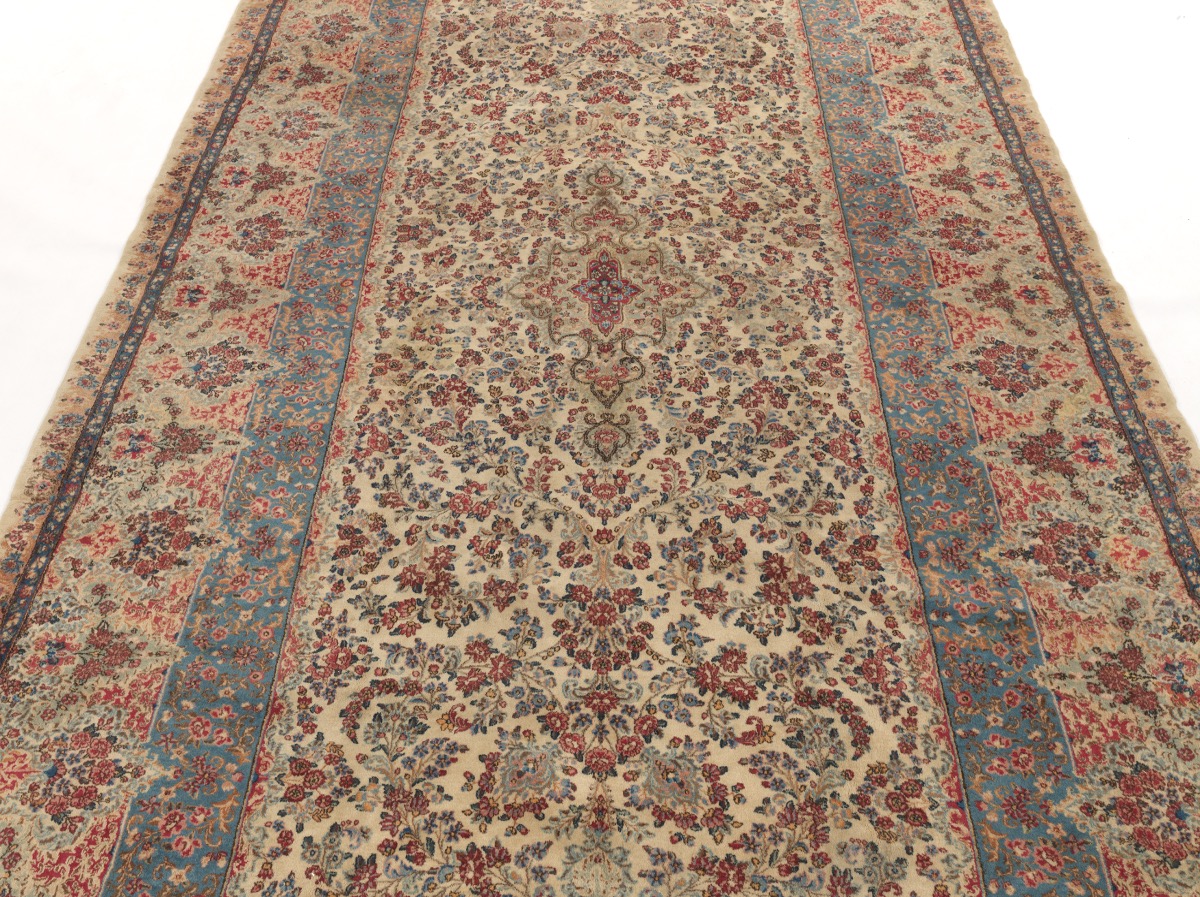 Very Fine Near Antique Hand Knotted Lavar Kerman Palace Size Carpet, ca. 1930's/40's - Image 5 of 9