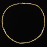 Ladies' Two-Tone Gold and Diamond Necklace