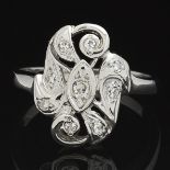 Ladies' Art Deco Style Gold and Diamond Ring