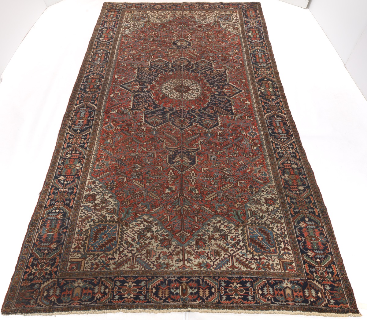 Very Fine Antique Hand Knotted Heriz Carpet, ca. 1930's