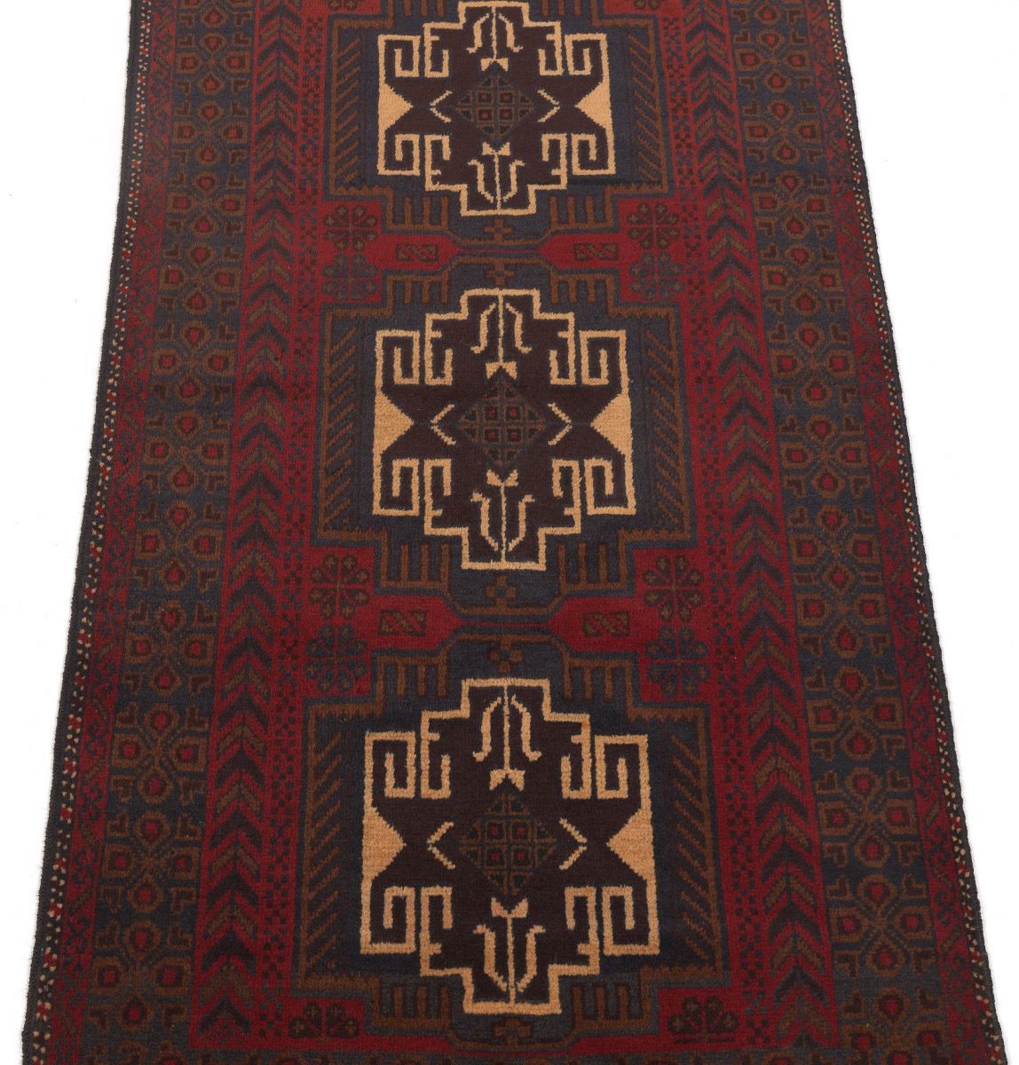 Fine Semi-Antique Hand Knotted Balouch Carpet - Image 2 of 4