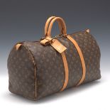 Louis Vuitton Keepall 50 Monogram Canvas Travel Bag