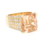 Ladies' Morganite and Diamond Ring