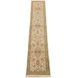 Very Fine Semi-Antique Hand Knotted Tabriz Taba Taba Runner