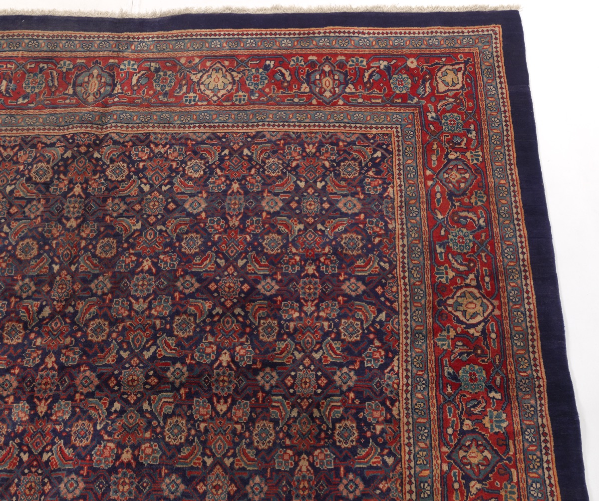 Fine Semi Antique Hand Knotted Mahal Carpet - Image 3 of 5